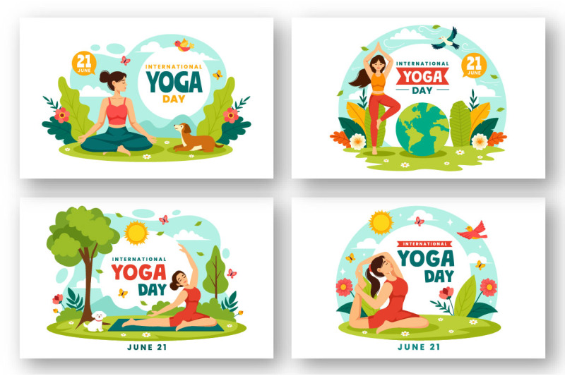 12-international-yoga-day-illustration