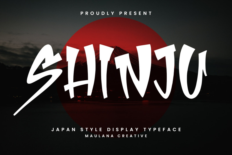 shinju-display-japanese-handmade-font-typeface