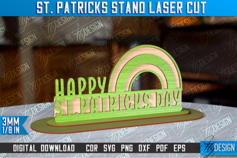 st-patrick-039-s-day-stand-3d-stand-laser-cut-lucky-decor-nbsp-cnc-file