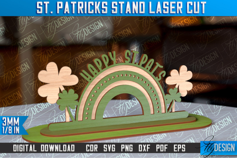 st-patrick-039-s-day-stand-3d-stand-laser-cut-lucky-decor-nbsp-cnc-file