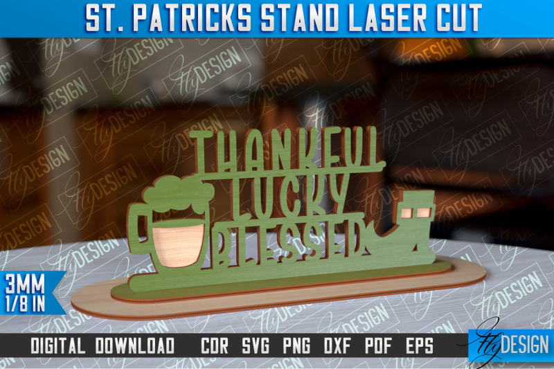 st-patrick-039-s-day-stand-3d-stand-laser-cut-lucky-decor-nbsp-cnc-file