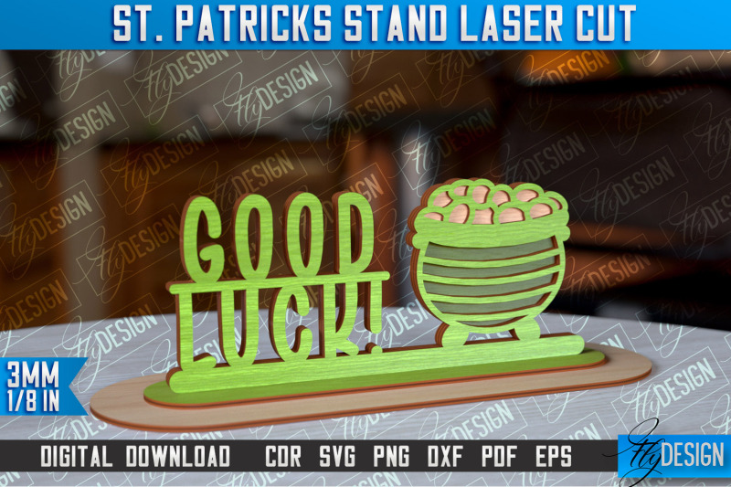 st-patrick-039-s-day-stand-3d-stand-laser-cut-lucky-decor-nbsp-cnc-file