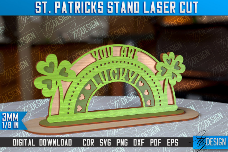 st-patrick-039-s-day-stand-3d-stand-laser-cut-lucky-decor-nbsp-cnc-file