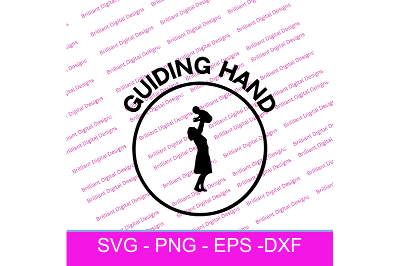 circle-icon-mother-guiding-hand-svg