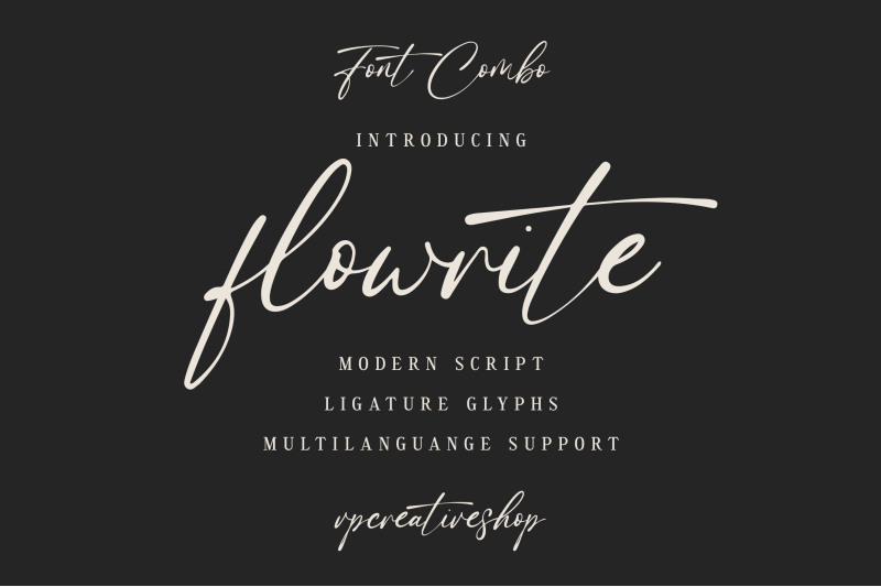 flowrite-modern-font-duo-13-fonts