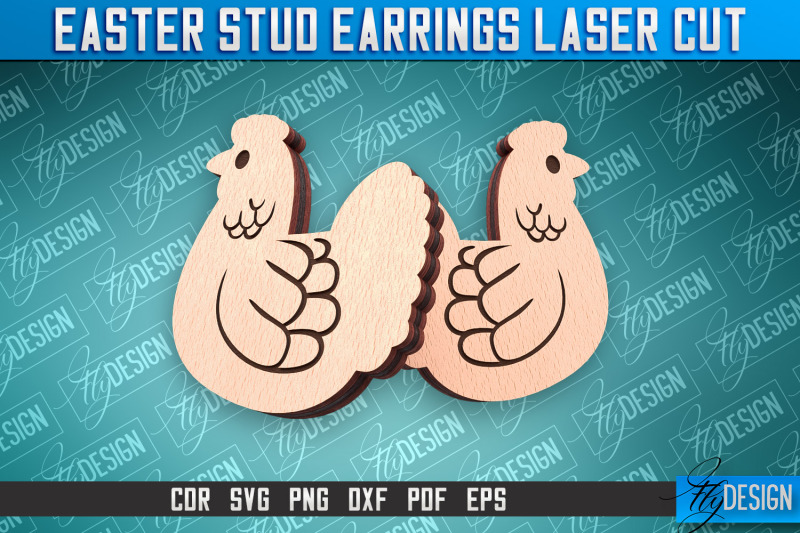 easter-stud-earrings-laser-cut-accessories-laser-cut-svg-design-cn