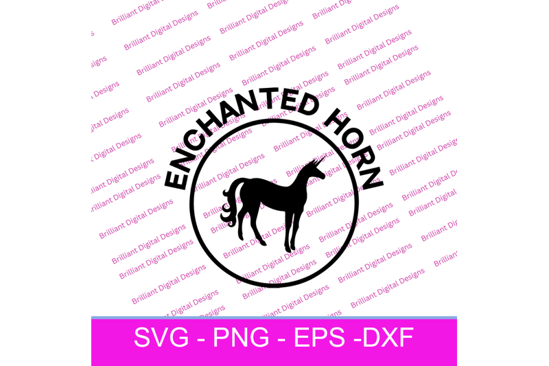 circle-icon-unicorn-enchanted-horn-svg