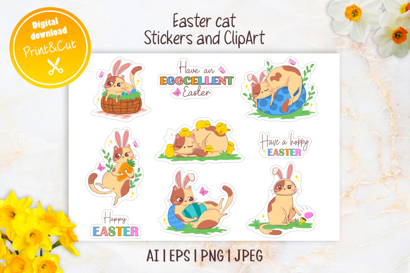 cute-cat-with-bunny-ears-clipart-easter-kitty-stickers