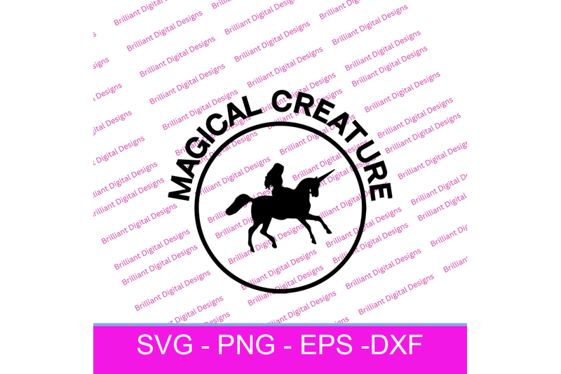 circle-icon-unicorn-magical-creature-svg