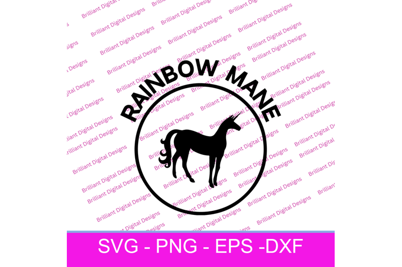 circle-icon-unicorn-rainbow-mane-svg