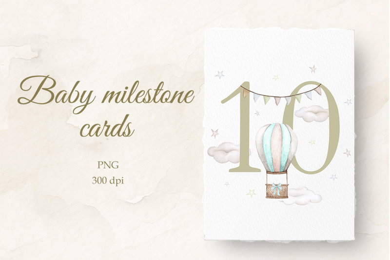 baby-milestone-card-watercolor-10months