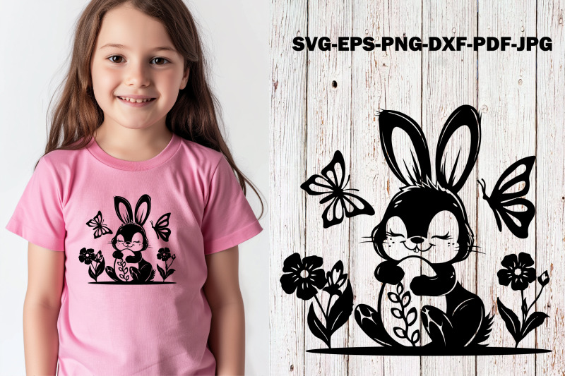 floral-easter-bunny-svg-vector-cute-rabbit-with-eggs-flowers
