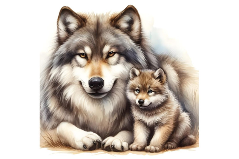 wolf-cub-and-his-mother