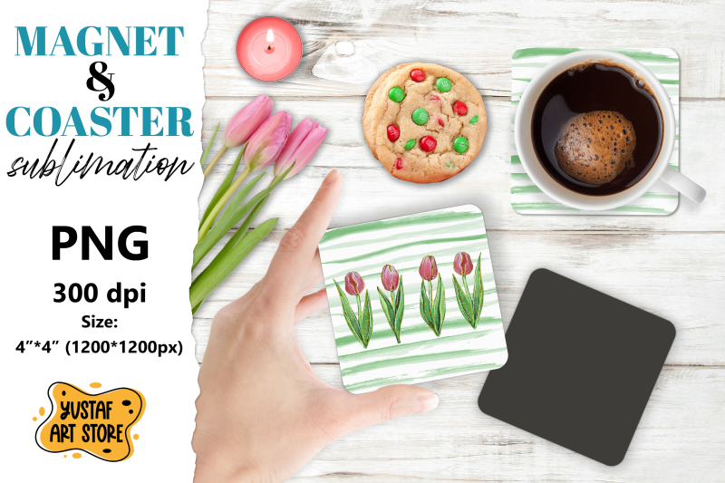 spring-magnet-sublimation-spring-coaster-sublimation-tulips