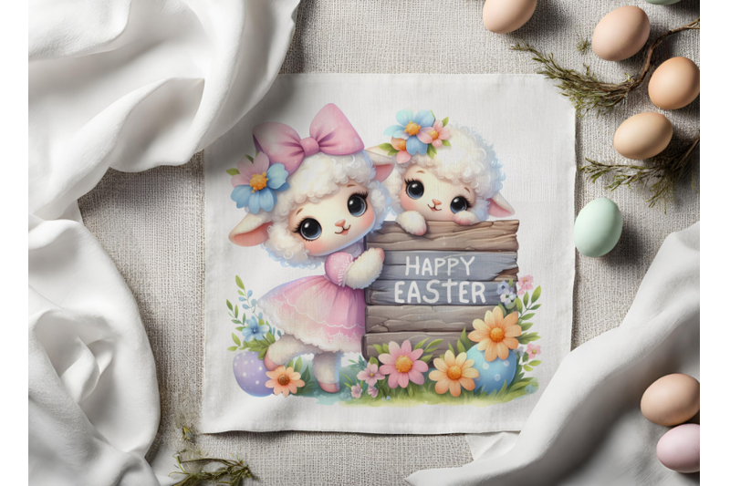 easter-clipart-cute-easter-sheeps