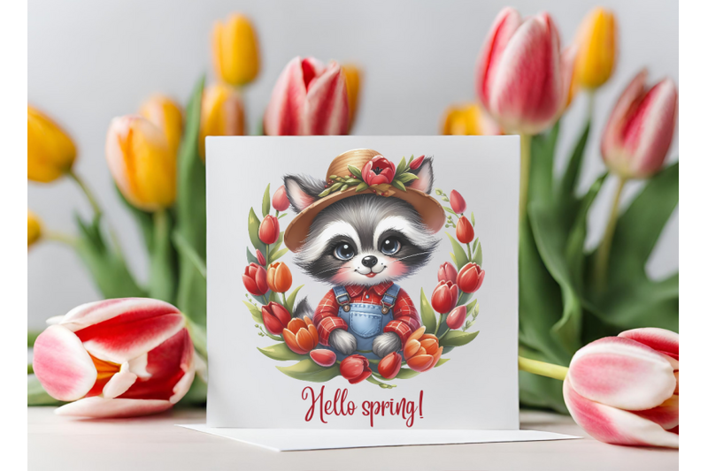raccoons-clipart-cute-spring-clipart