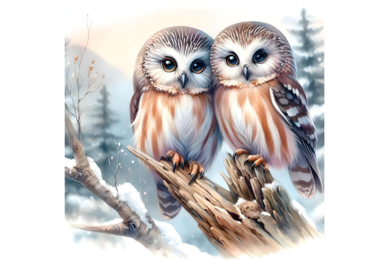 two-northern-saw-whet-owls