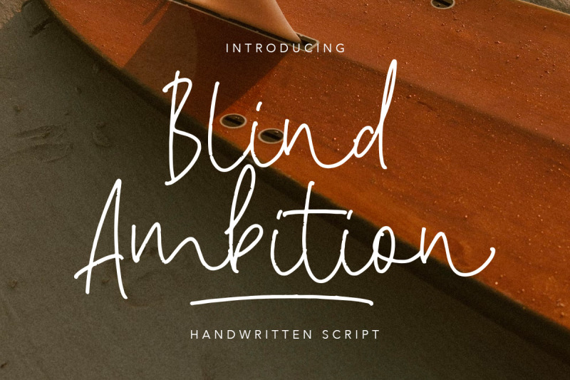 blind-ambition-handwritten-script