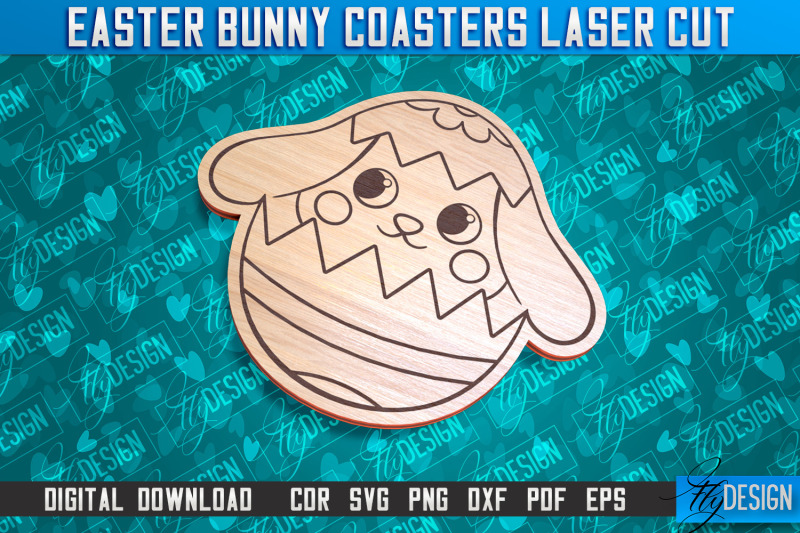 easter-bunny-coasters-laser-cutting-file-cnc-file