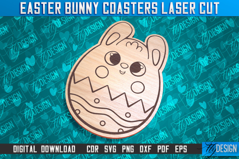 easter-bunny-coasters-laser-cutting-file-cnc-file