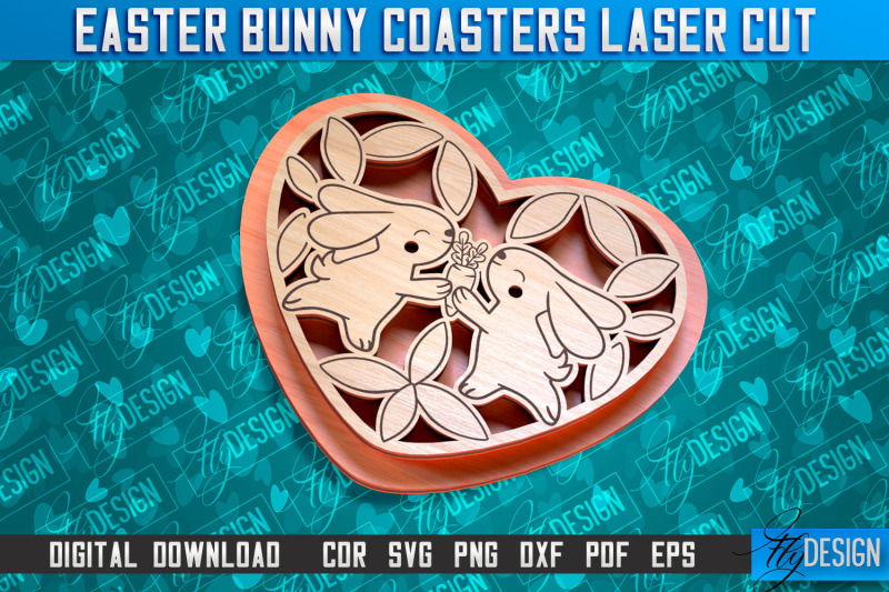 easter-bunny-coasters-laser-cutting-file-cnc-file