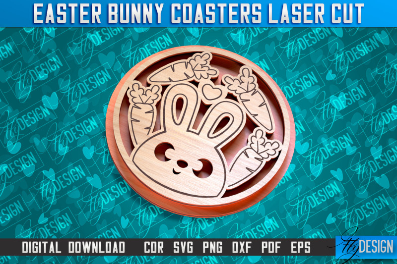 easter-bunny-coasters-laser-cutting-file-cnc-file