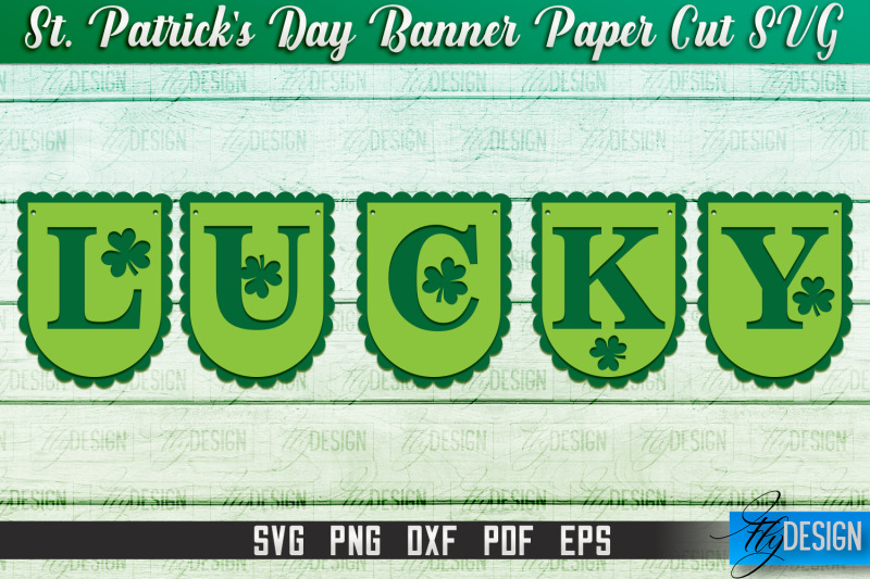 st-patrick-039-s-day-banner-paper-cut-paper-banner-svg-lucky-design