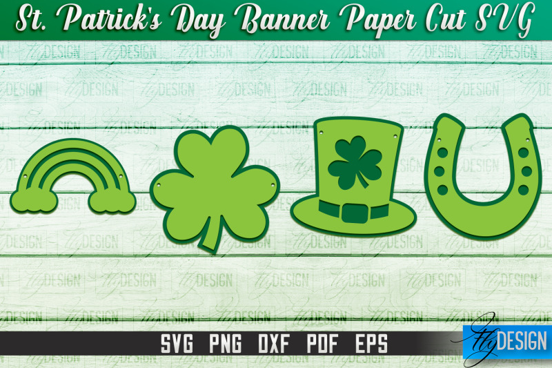 st-patrick-039-s-day-banner-paper-cut-paper-banner-svg-lucky-design