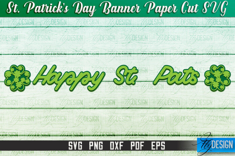 st-patrick-039-s-day-banner-paper-cut-paper-banner-svg-lucky-design