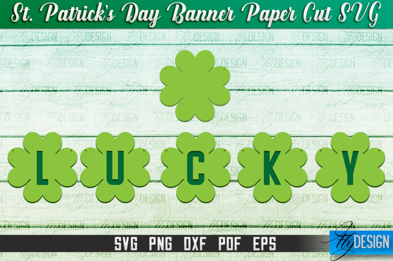 st-patrick-039-s-day-banner-paper-cut-paper-banner-svg-lucky-design