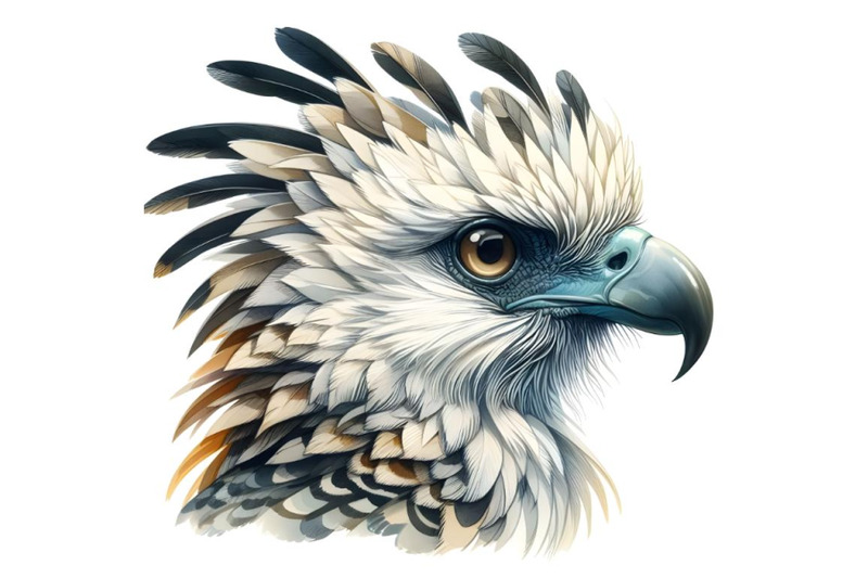 philippine-harpy-head