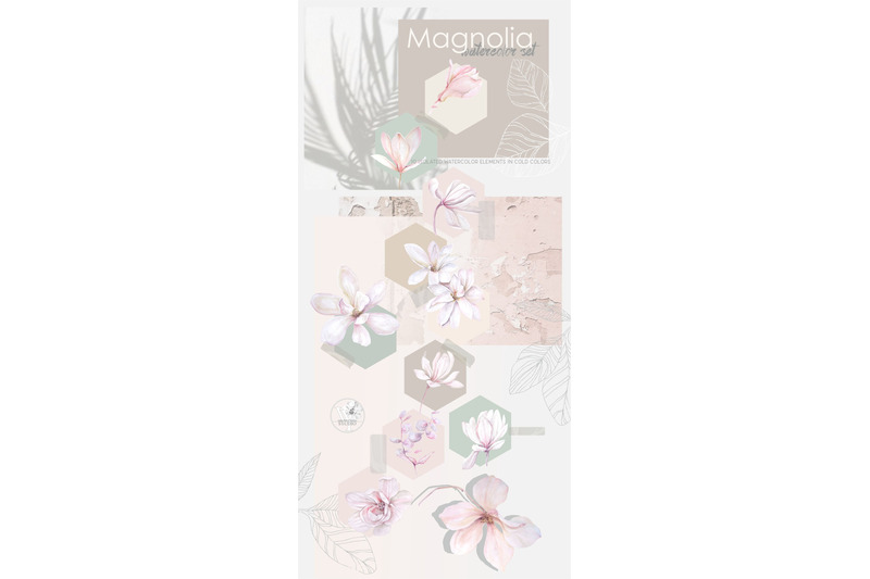 magnolia-watercolor-set