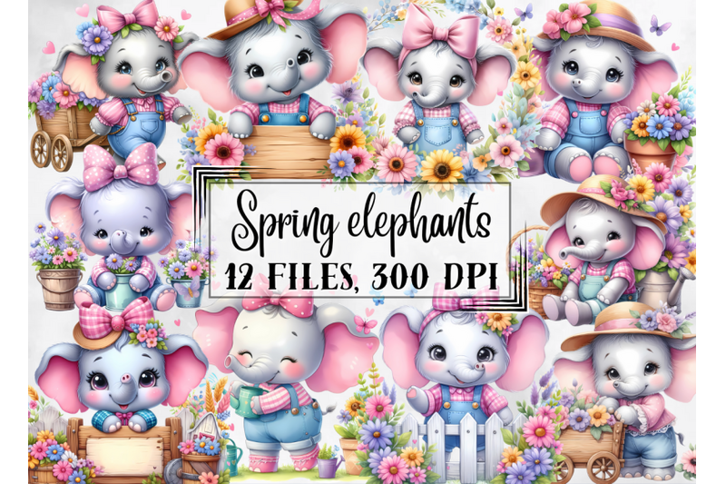 spring-clipart-cute-spring-elephants-clipart