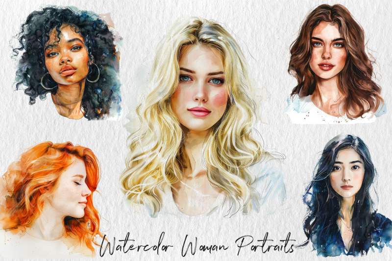 watercolor-women-portraits