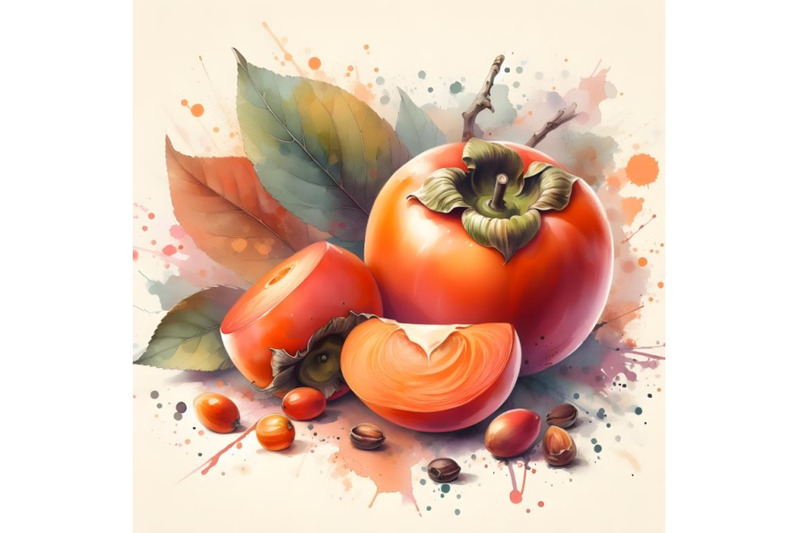 persimmon-and-splashes