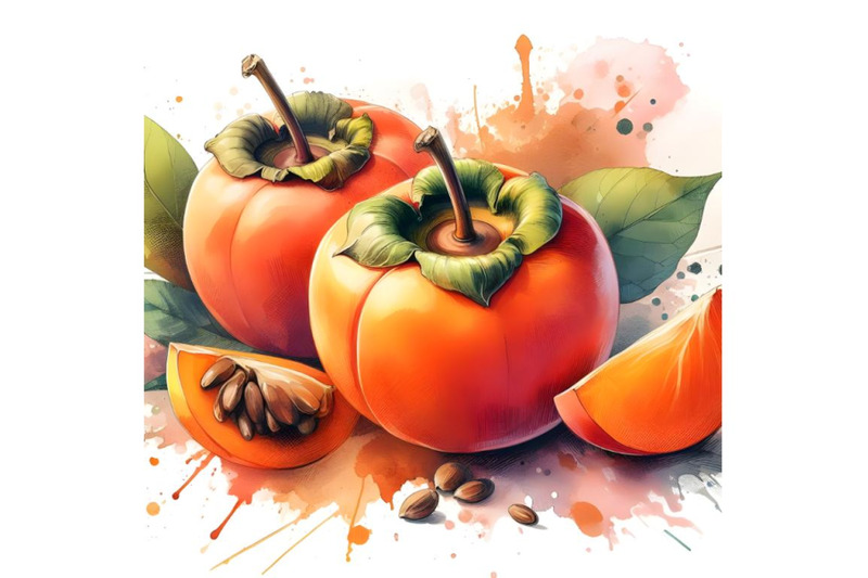 persimmon-and-splashes