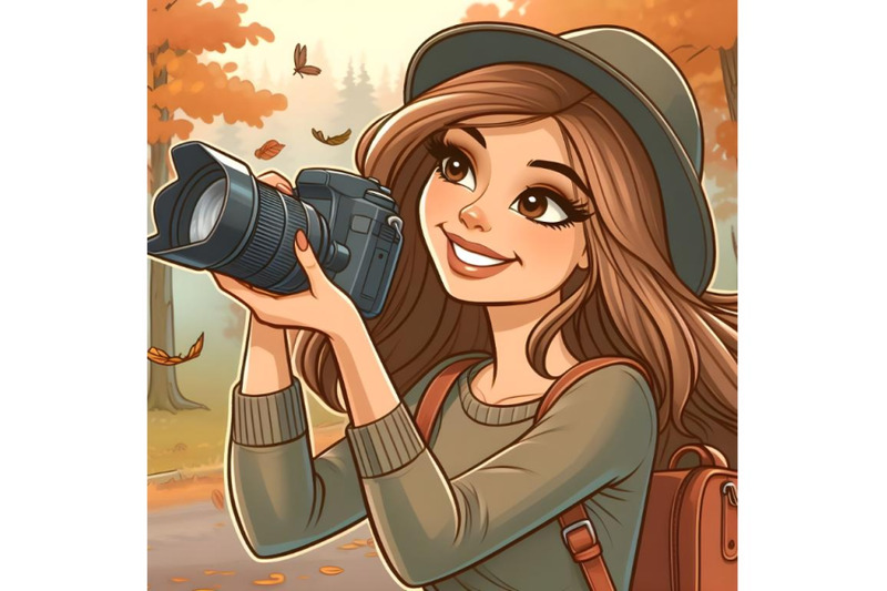 young-pretty-woman-takes-pictures