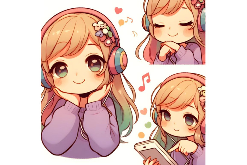 playful-girl-listening-music