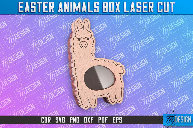 happy-easter-box-easter-lama-box-laser-cut-candy-dome