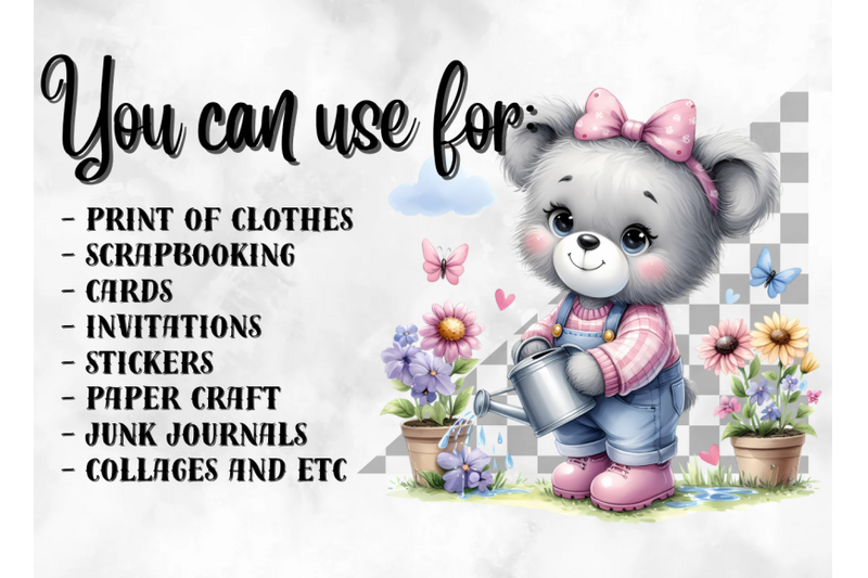 teddy-bears-clipart-cute-spring-clipart