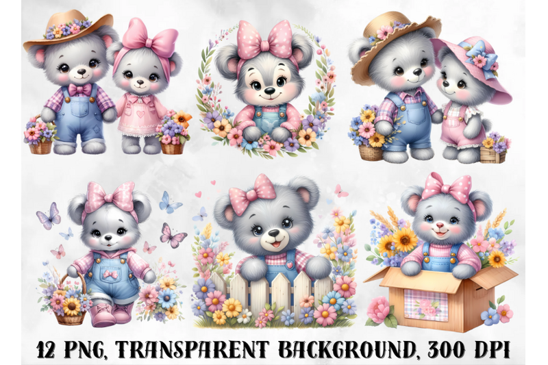 teddy-bears-clipart-cute-spring-clipart