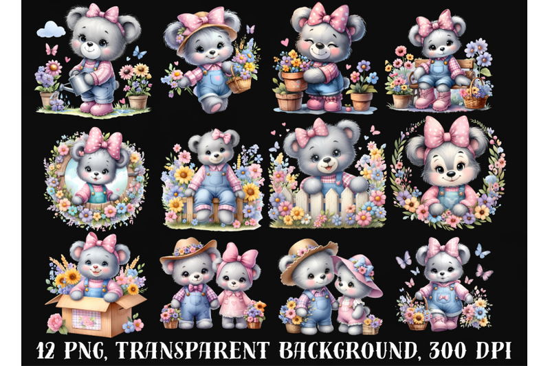 teddy-bears-clipart-cute-spring-clipart