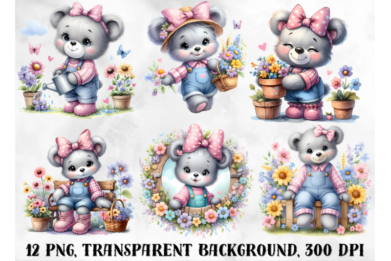 teddy-bears-clipart-cute-spring-clipart