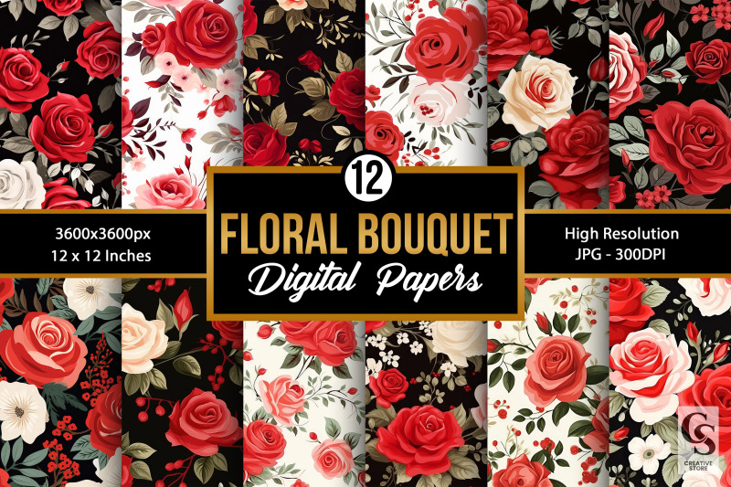 red-roses-bouquet-flowers-seamless-patterns