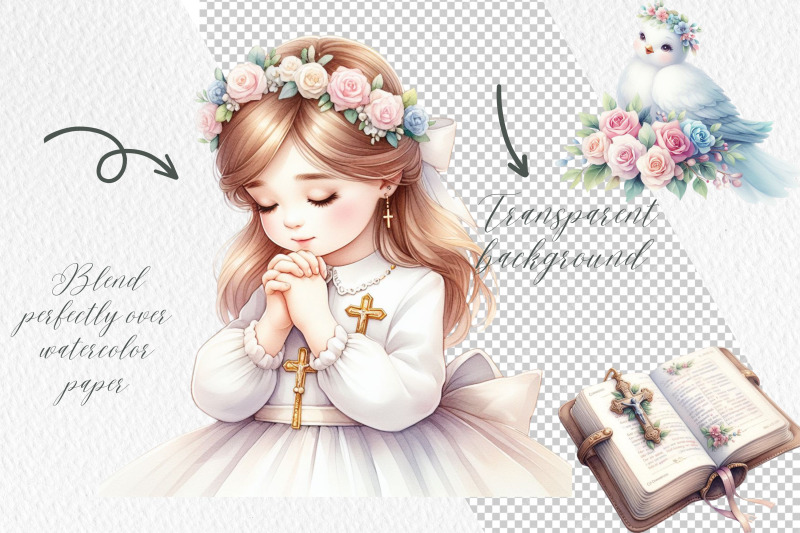 watercolor-first-communion-illustrations