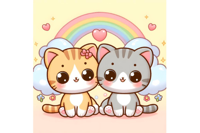 cute-adorable-funny-kitten-couple