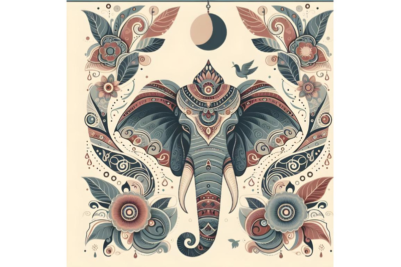 artwork-with-elephant-indian-style