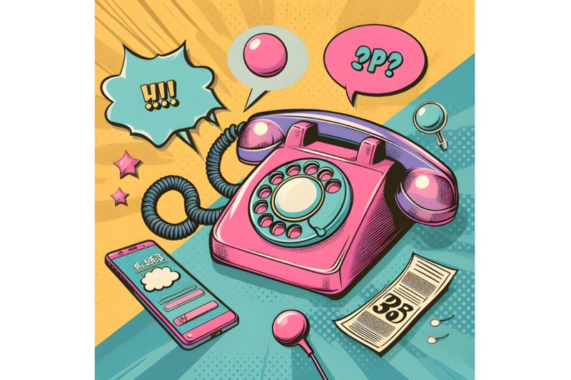 telephone-pop-art-cartoon