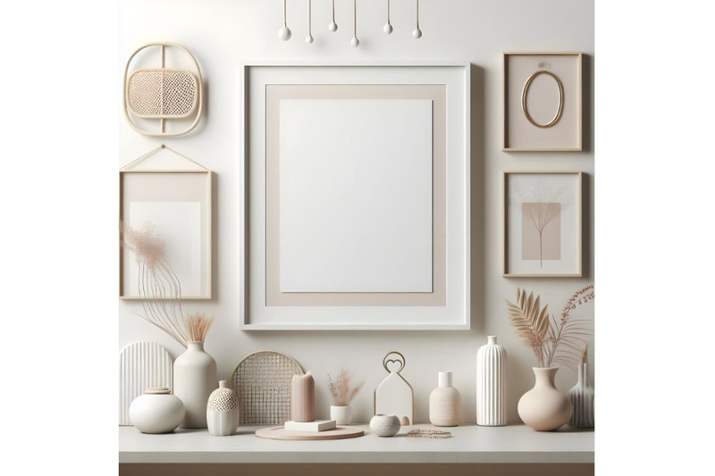 white-frame-and-home-decoration