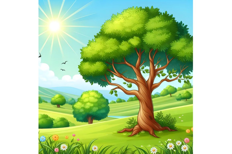 summer-tree-at-green-meadow